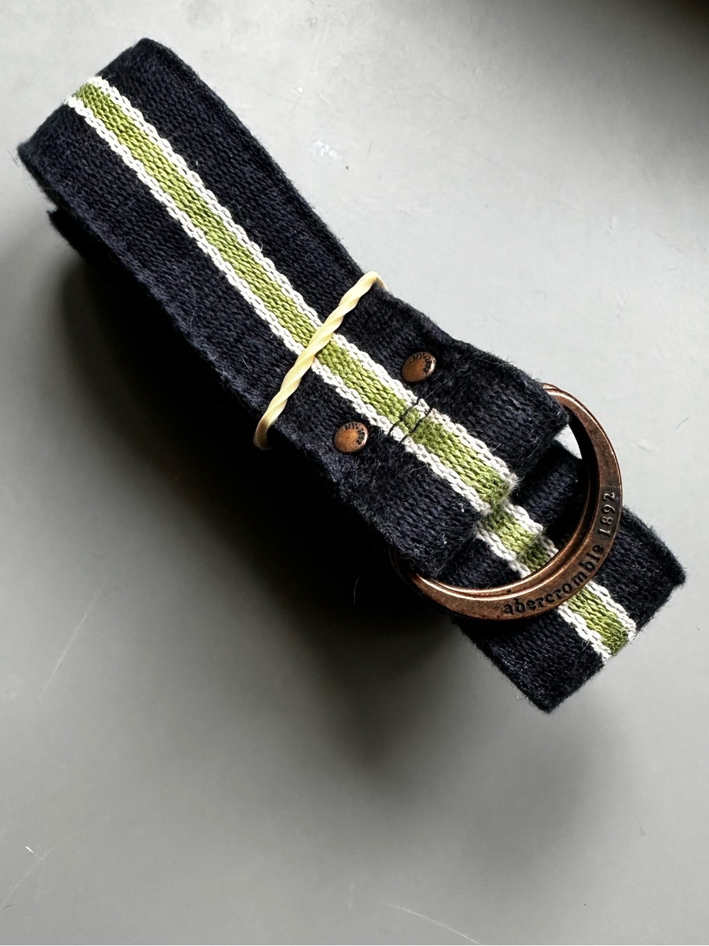 Vintage Abercrombie & Fitch canvas D ring belt